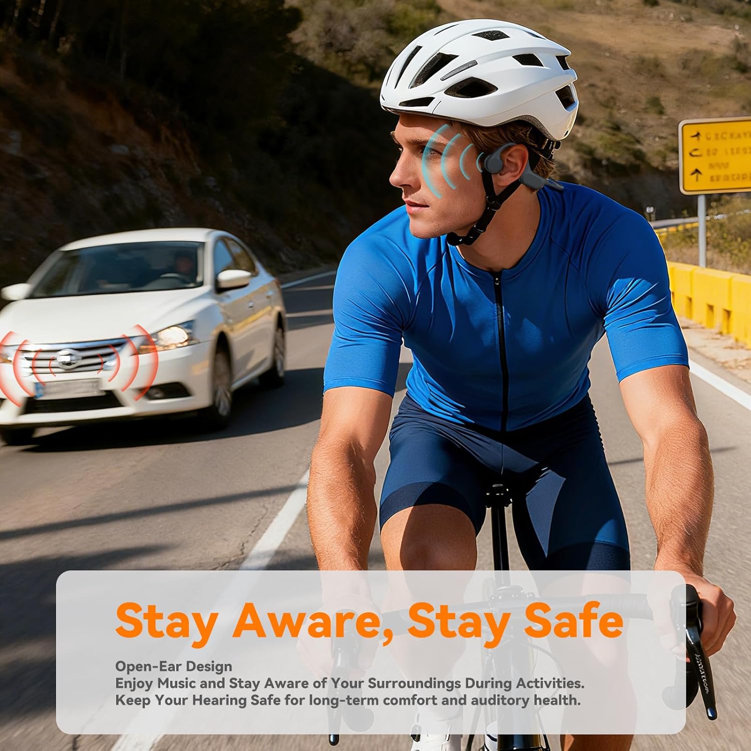 Bone Conduction Bluetooth Headphones-SwimBeats,IP68 Waterproof Swimming Headphones with 32GB MP3 Player, Lightweight Open Ear Design for Swimming/Surfing/Marathon/Cycling(Black) - Image 4