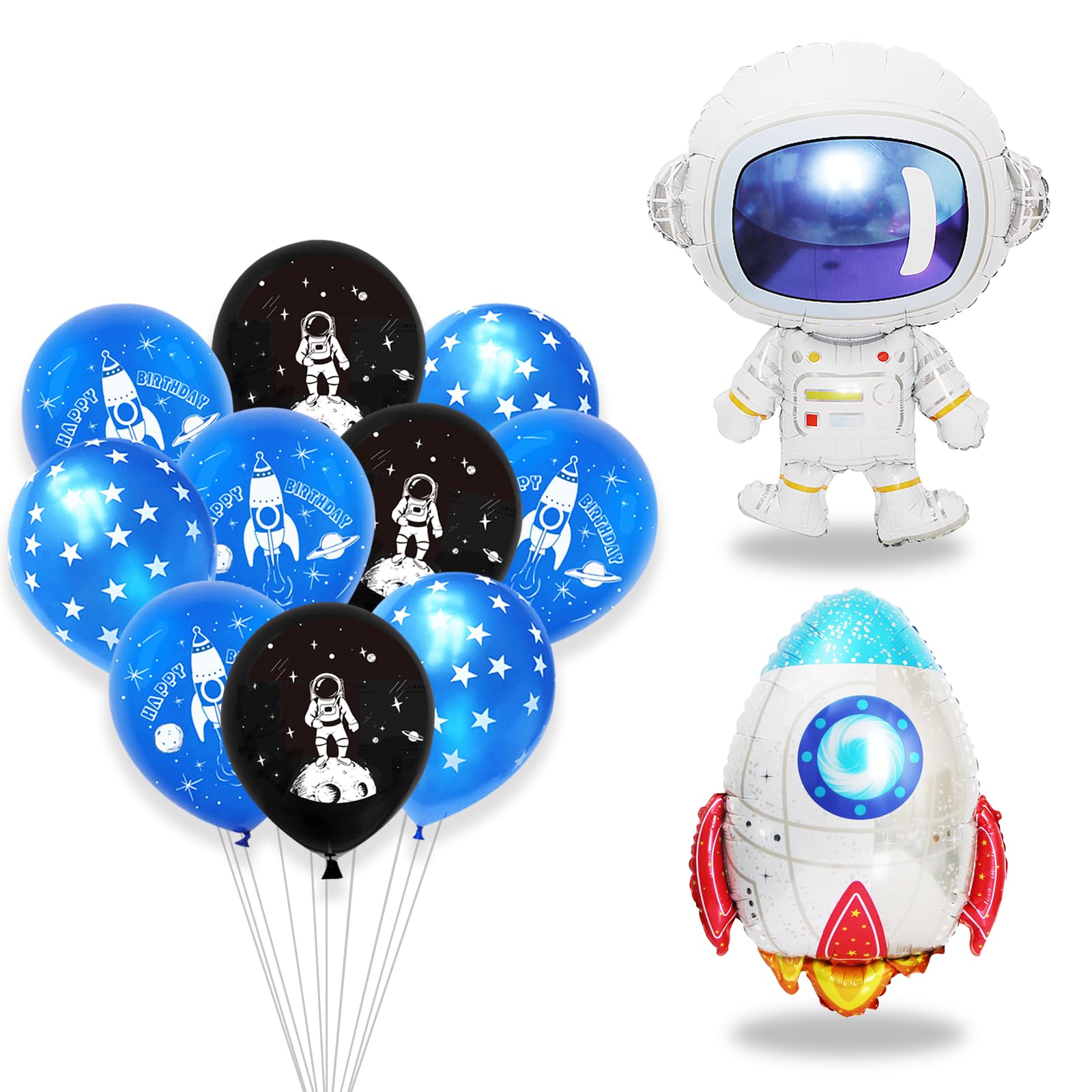 Weltraum Deko Set Für Kindergeburtstag – Inkl. Ballons, Banner & Kuchendeko Für 6. Geburtstag