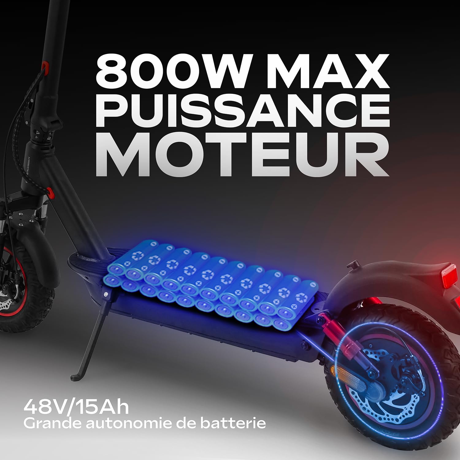 Trottinette Électrique Adulte UrbanGlide Ride 500CT – Autonomie 70km – Batterie 48V/15Ah – Pneus 10'' Off-Road – Poids 21,7kg