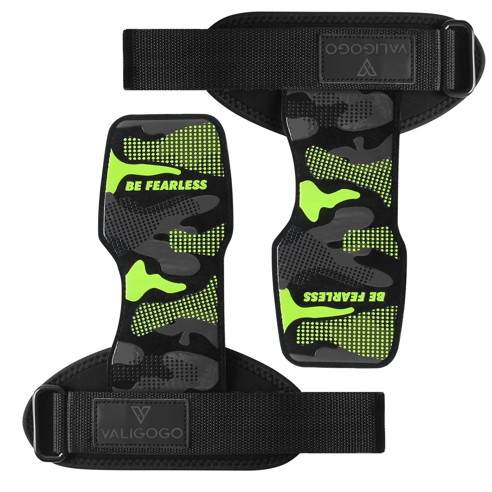 Real Leather Weight Lifting Wrist Straps, Adjustable Wrist Wraps with 2 Sides Anti-Slip Silicone & Cushion Support, Heavy Duty Lifting Gloves for Deadlift, Powerlifting, Shrug