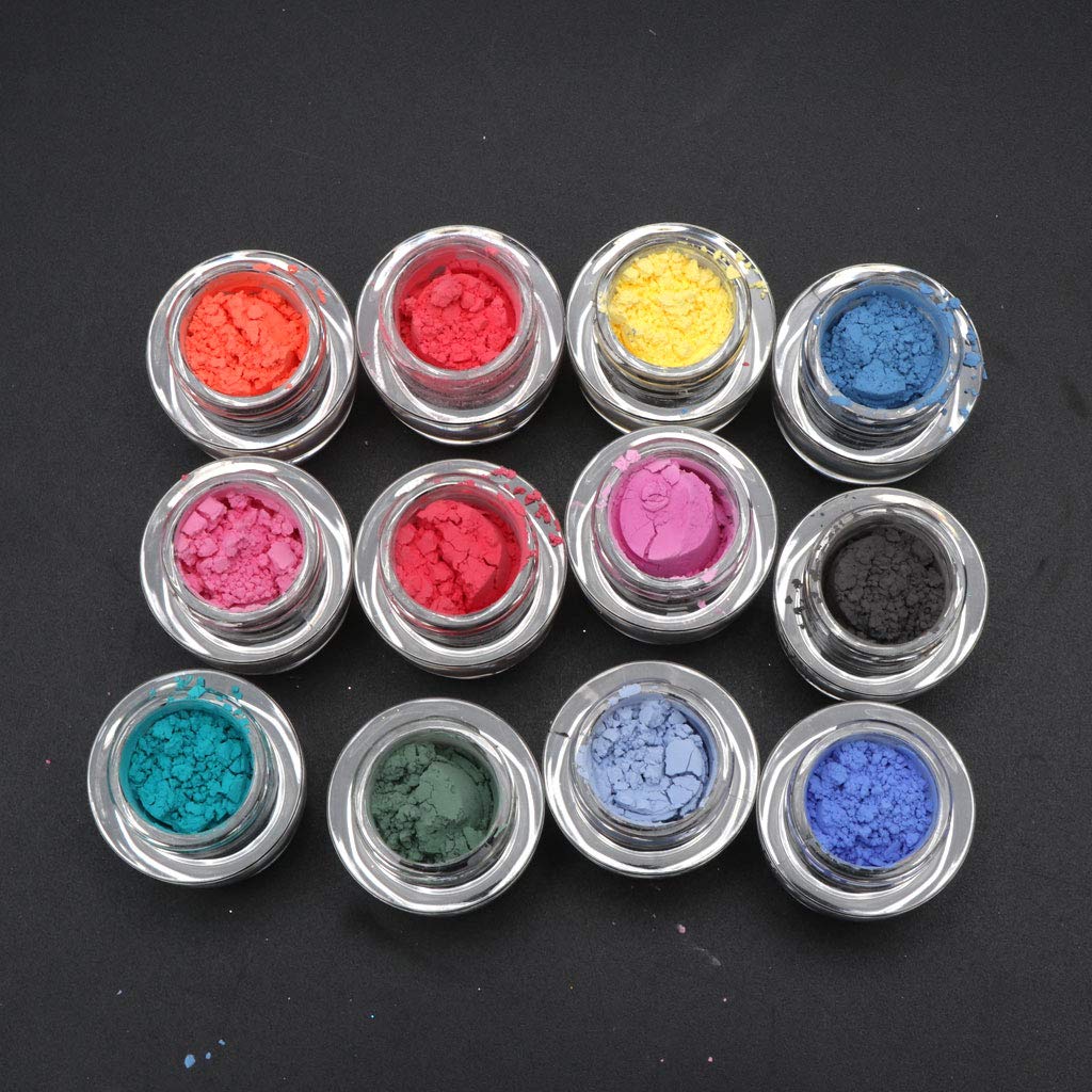 12 scatole di glitter per unghie, per scintillii, paillettes, paillettes, unghie, pigmenti, decorazione, espositore per cornici