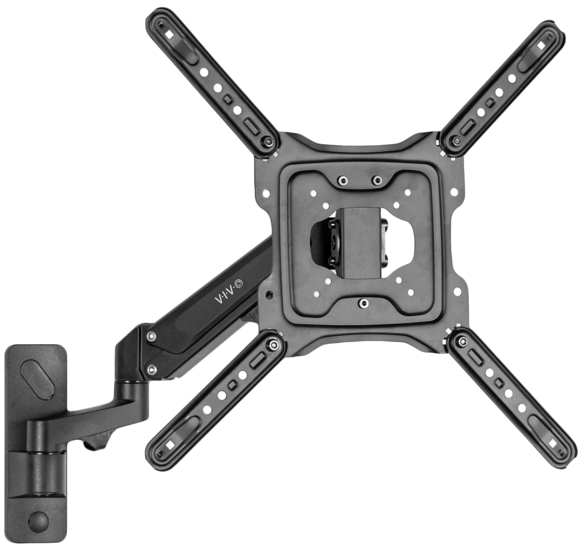 VIVO Premium Aluminum Single TV Wall Mount for 23 to 55 inch Screens, Adjustable Arm, Fits up to VESA 400x400, Black, MOUNT-G400B