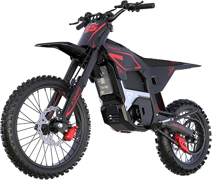 T500 Pro 6500W Electric Dirt Bike for Adults, 55Mph, IP64 Waterproof | 365Nm | 60V Battery | 3.0s0-30Mph | 5 Speed Modes | Hydraulic Damping