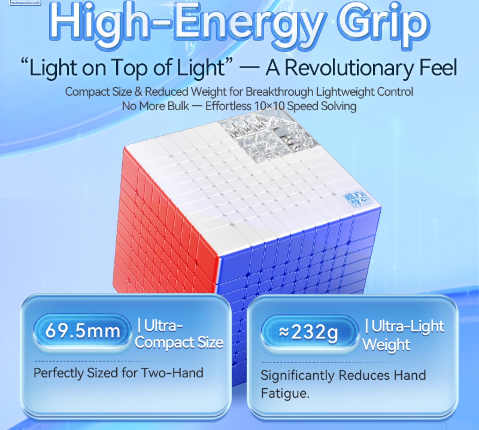 Bokefenuo Moyu Meilong 10x10 Speed Cube 84mm Competizione Professionale Stickerless MoFang JiaoShi Magic Puzzle Cube