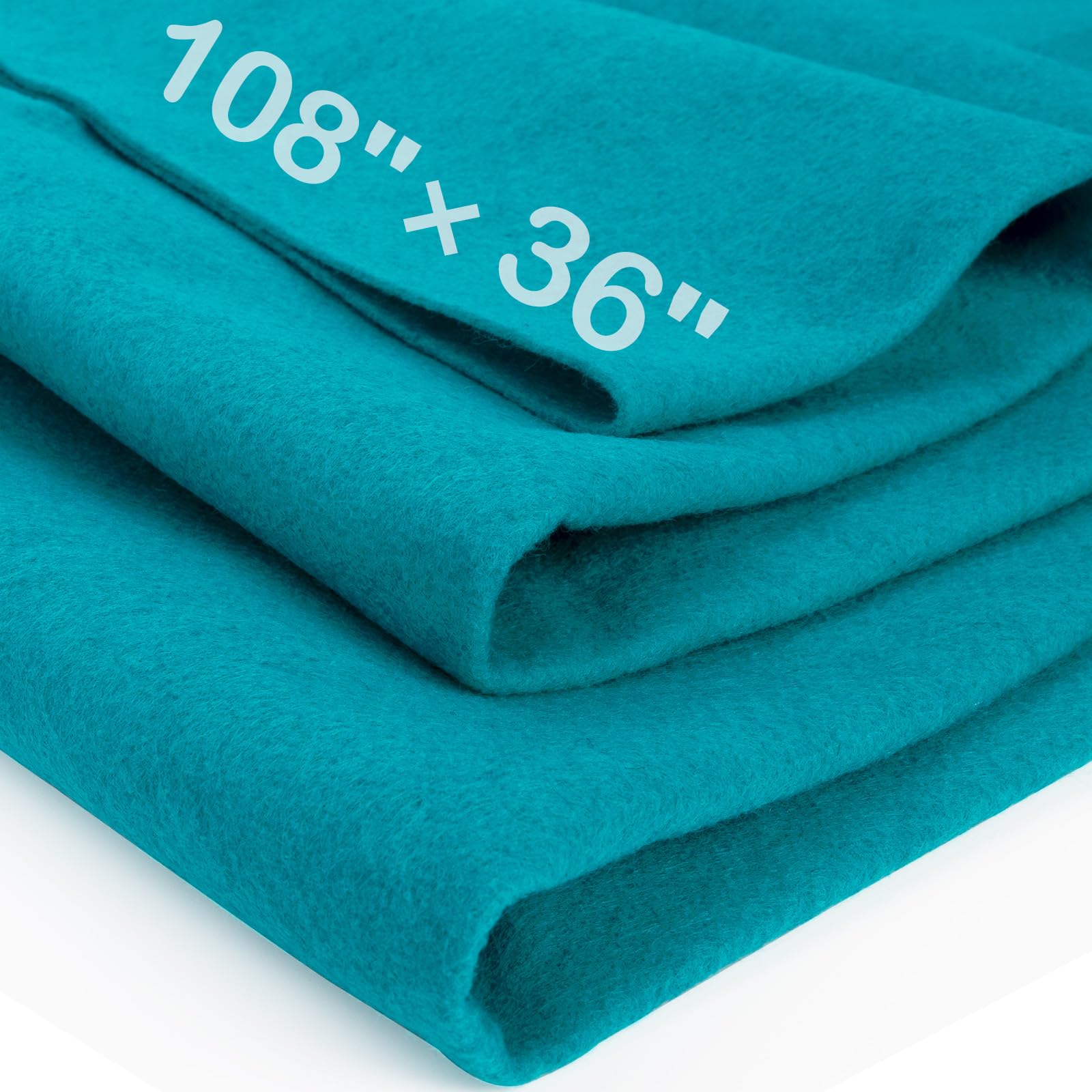 XSEINO Moss Green Large Felt Fabric 108" X 36 "(3 Square Yards), 1.4 mm Thick Soft Felt Fabric Sheet for Crafts, Green Series Colors Soft Nonwoven Fabric, Fit for Decoration, Sewing, DIY Crafts — view 32