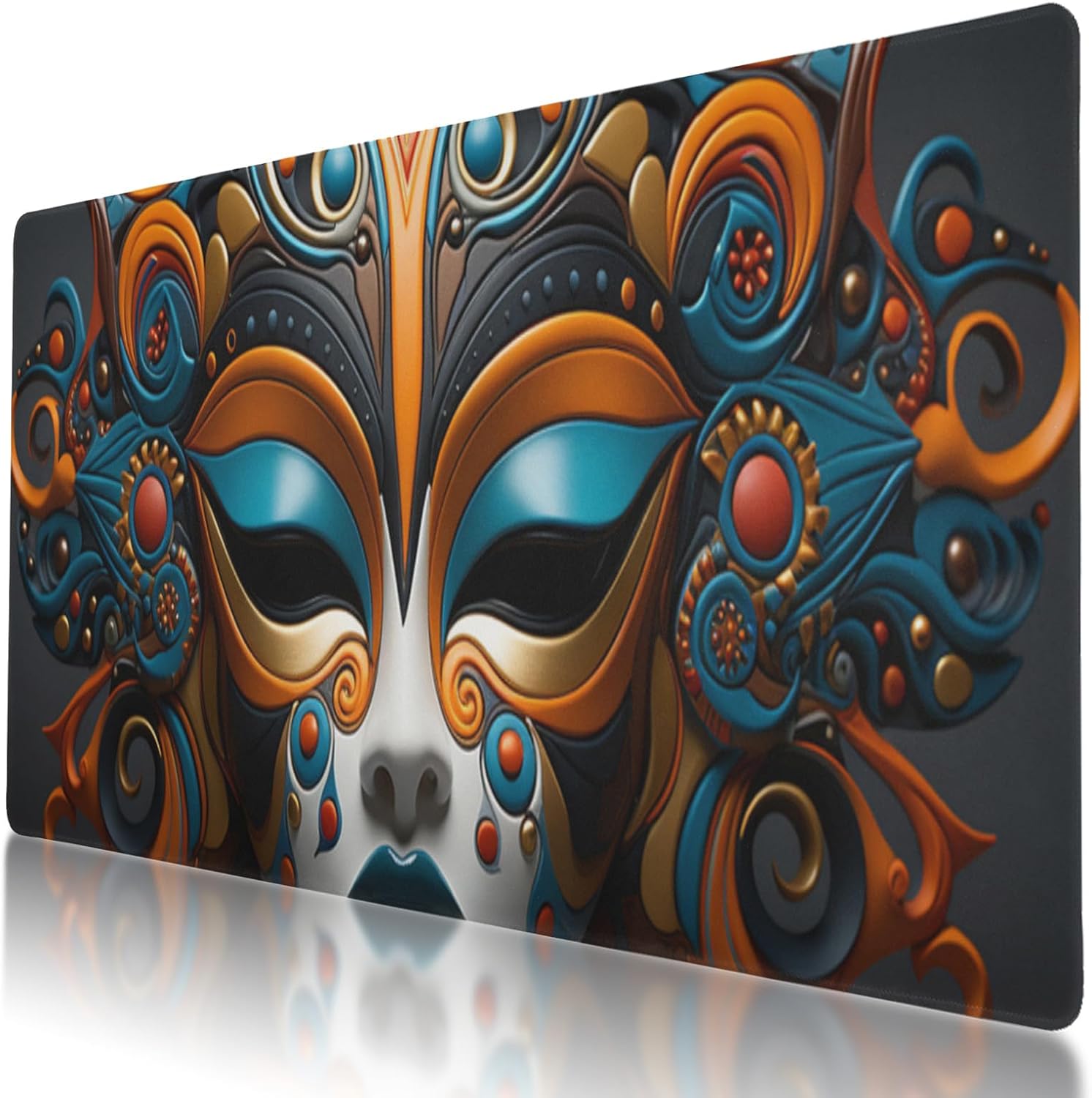 Durable Duck Design Mouse Pad 35.5 x 16 Inch with Non-Slip Base, Waterproof, Comfortable for Extended Gaming