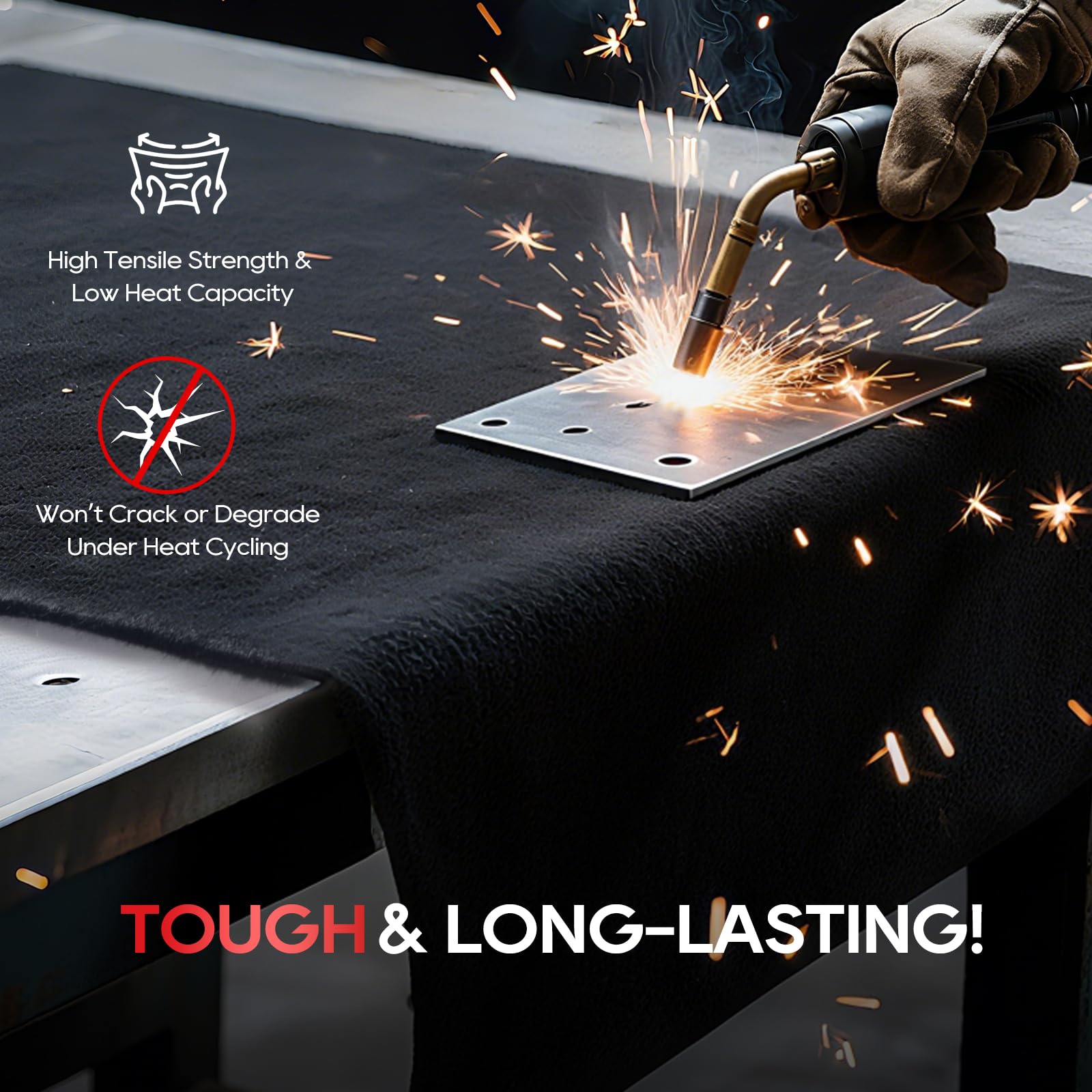 TOPDC Welding Blanket - 2200°F Heat Protection -6