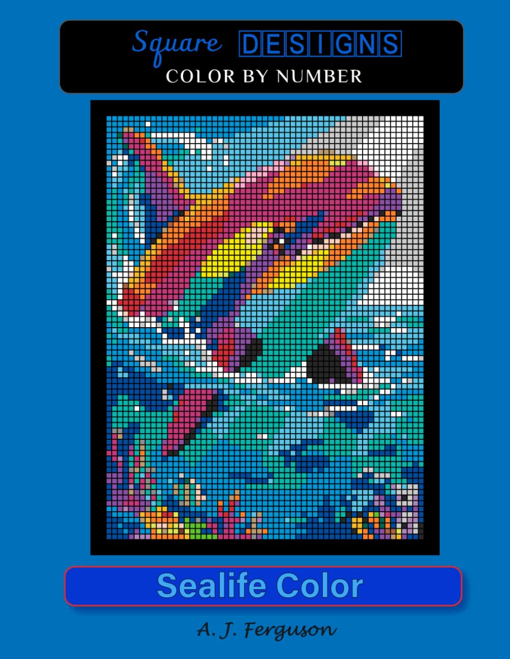 Sealife Color Color by Number Book - Standard paper
