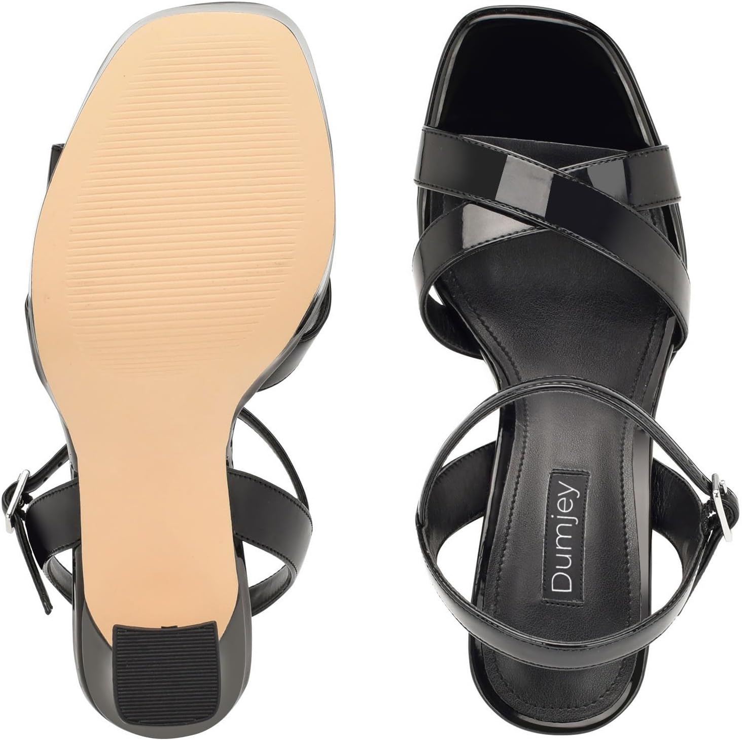 Platform Heels for Women Chunky High Heel Sandals with Ankle Strap, Open Toe Dress Shoes for Work Party Evening Wedding - Image 6