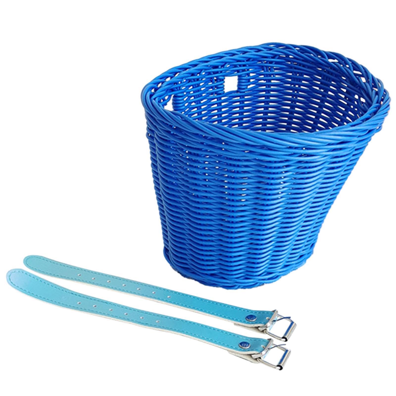 KIXZSAZ Kids Bike Basket Kids Bicycle Accessories Enhancing Safety And Storage Options For Children While Riding Bike Basket Front Decoration Tricycle