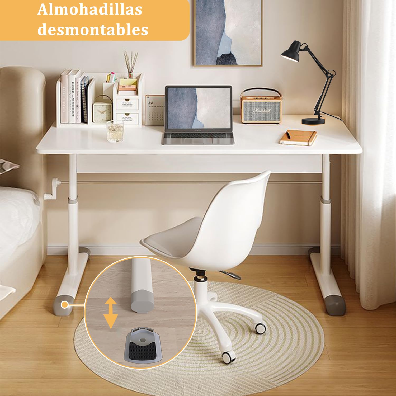 Escritorio Elevable, Mesa Regulable en Altura para Niños