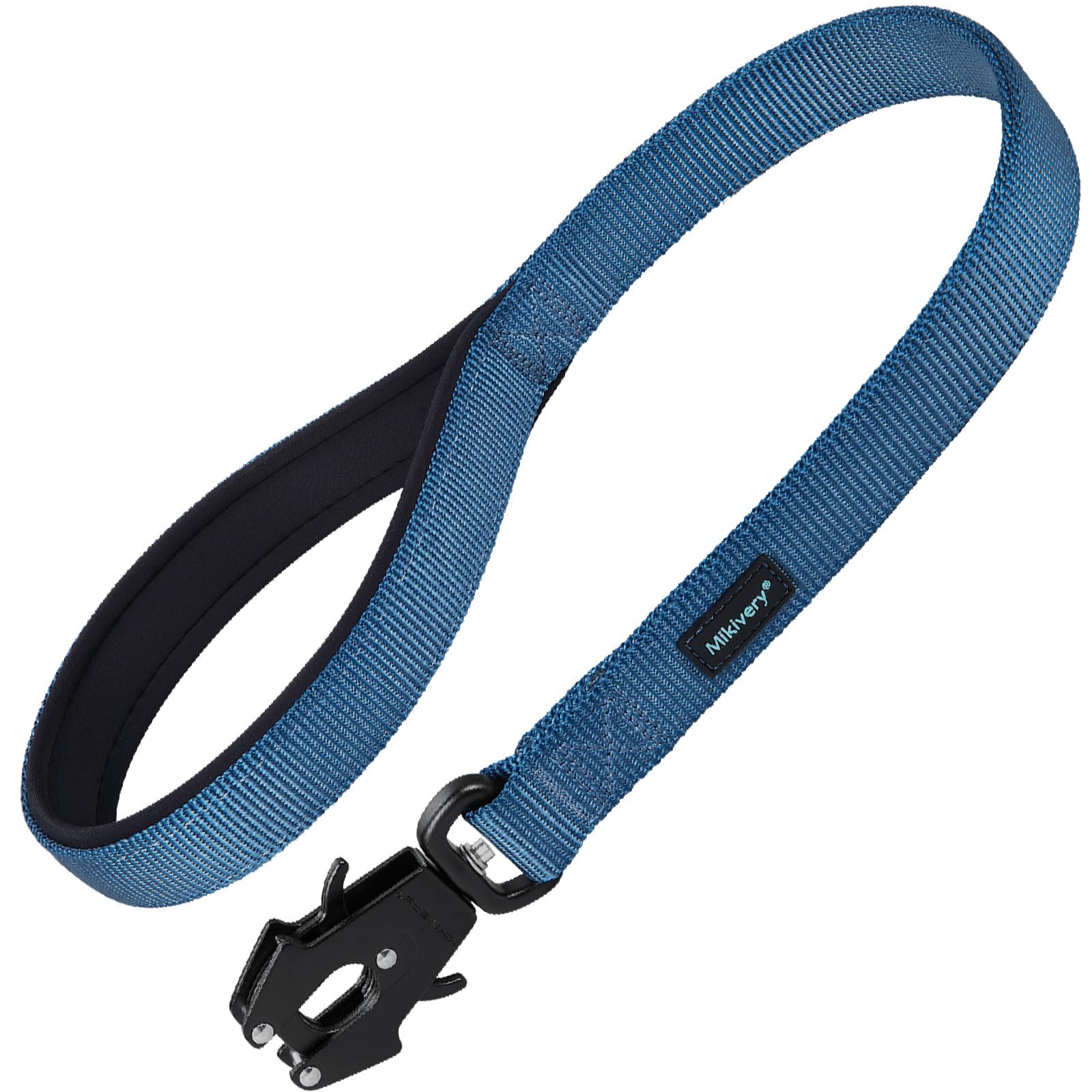 Mikivery Kurze Hundeleine mit bequemem, gepolstertem Griff, robuster Clip für Training, Spaziergänge, Outdoor, geeignet für mittelgroße und große Hunde