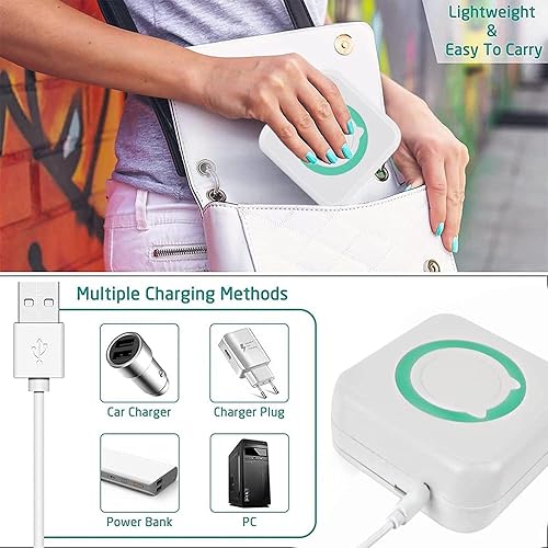 Miniatura 6 de TVAIGER Mini impresora de bolsillo impresoras térmicas Bluetooth inalámbricas portátiles con 6 rollos de papel de impresión compatible con Android