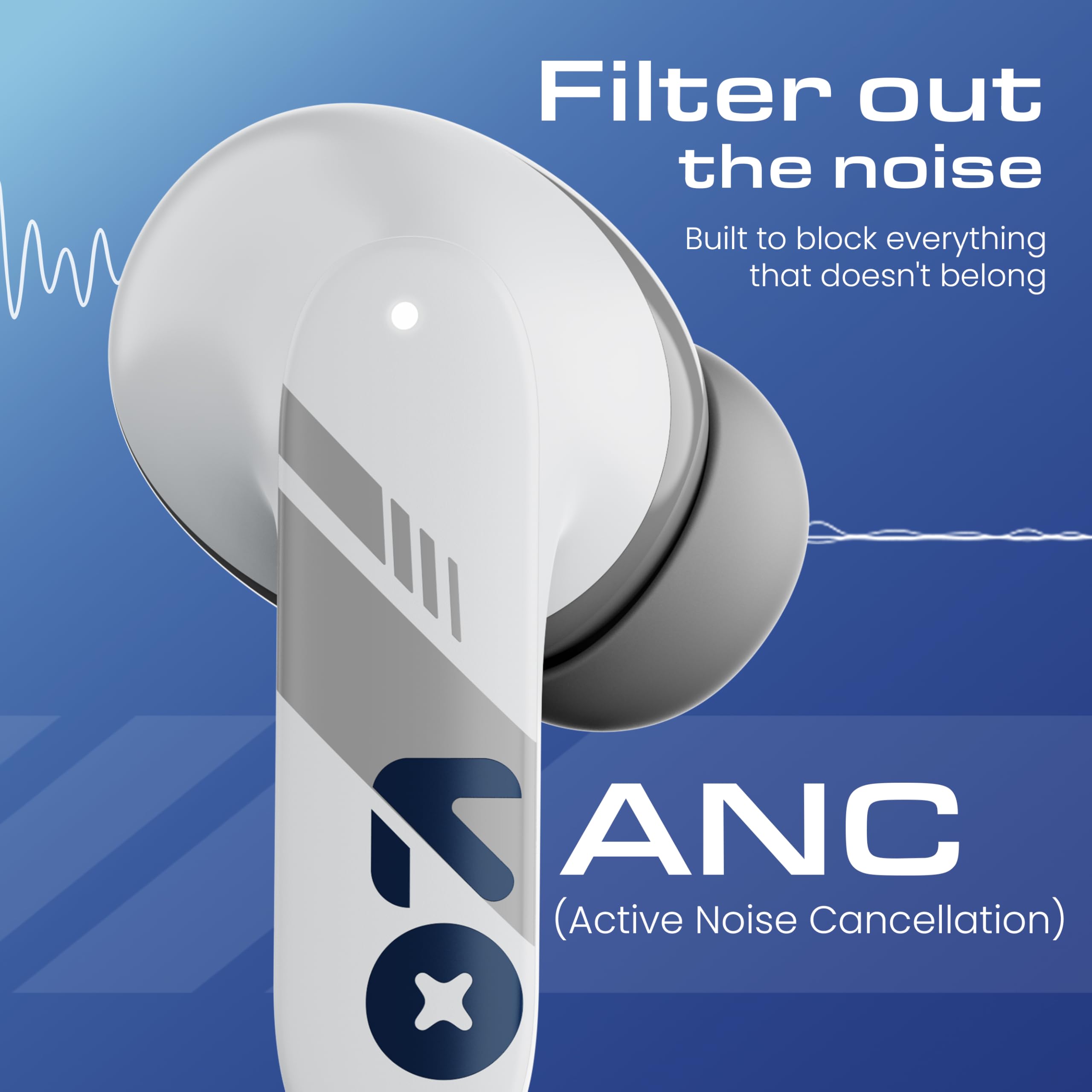 GOBOULT Z40 Pro v2.0 in Ear Earbuds with ANC, 100H Playtime, Amp App Support, Active Noise Cancellation, Quad Mic ENC, Dual Device Pairing, 13mm Driver, Bluetooth 5.4 Wireless (Cloud Blue) — Amazon image 11