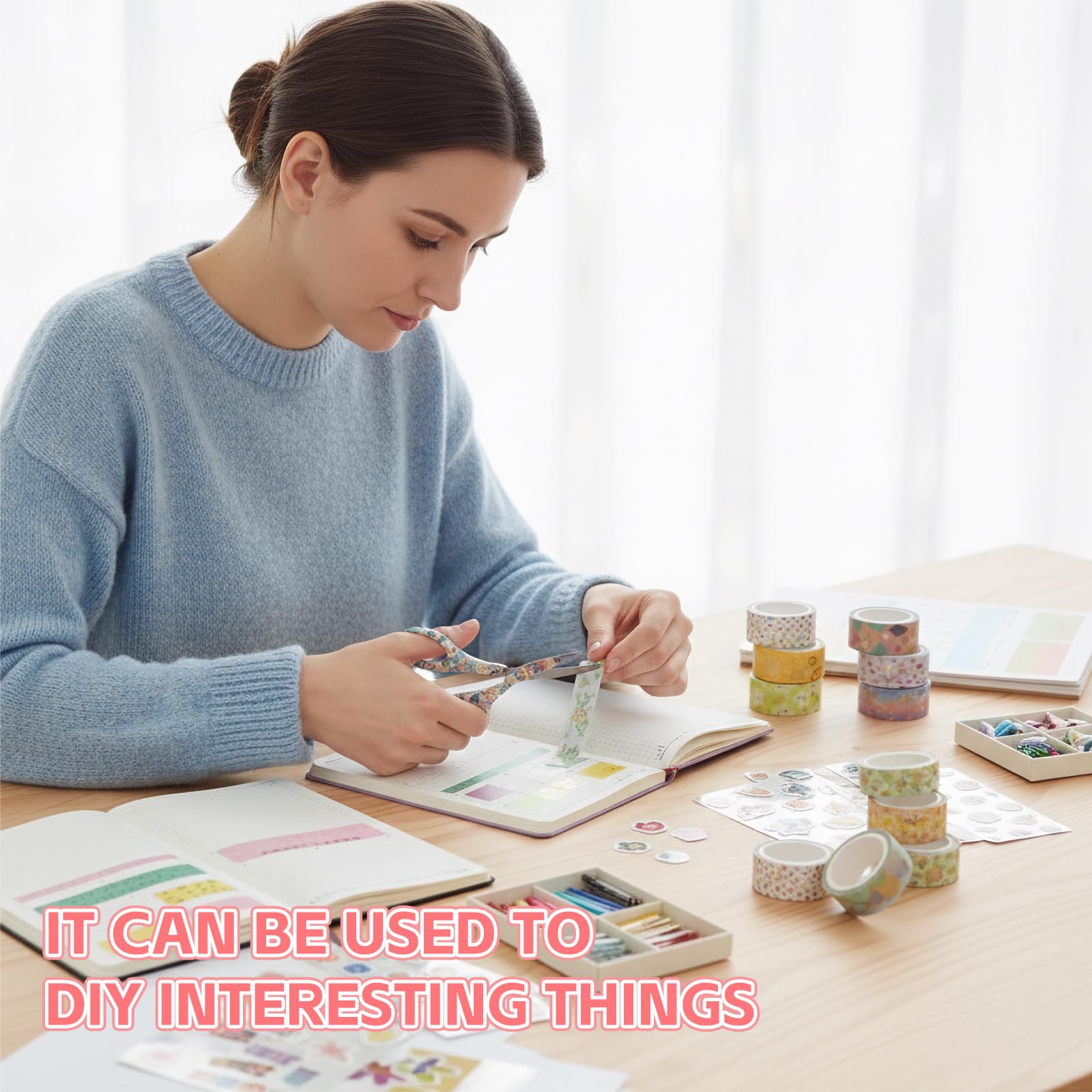 Zestaw 12 rolek taśmy Washi, kolor cukru, kolorowa taśma klejąca, taśma Washi, dla dzieci, brokatowa taśma do maskowania, do projektów DIY, naklejki Washi, kolorowa, ze złotą folią