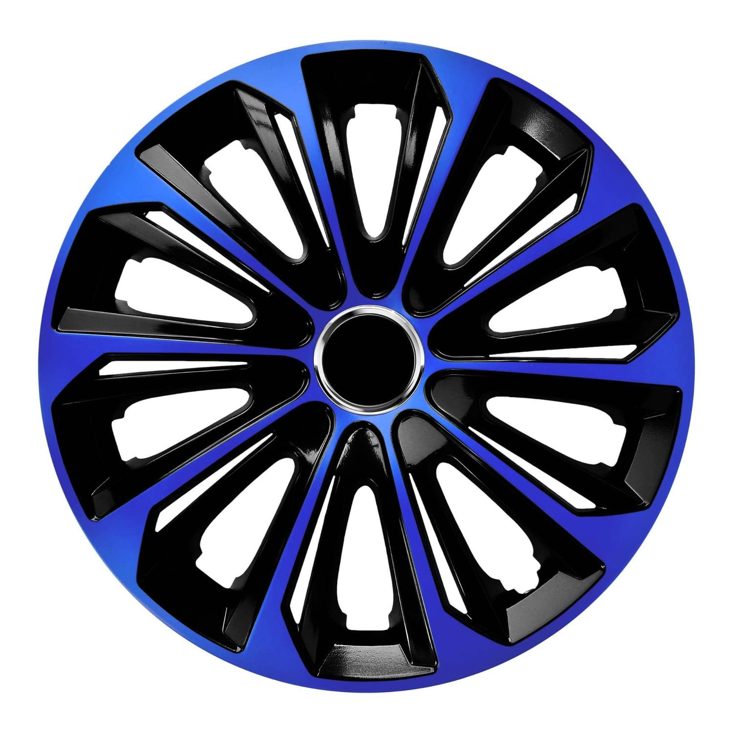 Set da 4 copricerchi 14", colore blu/nero