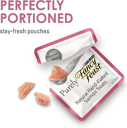 Miniatura 9 de Purina Fancy Feast - Paquete variado de golosinas naturales para gatos, puramente naturales, (paquete de 5) bolsas de 10 unidades
