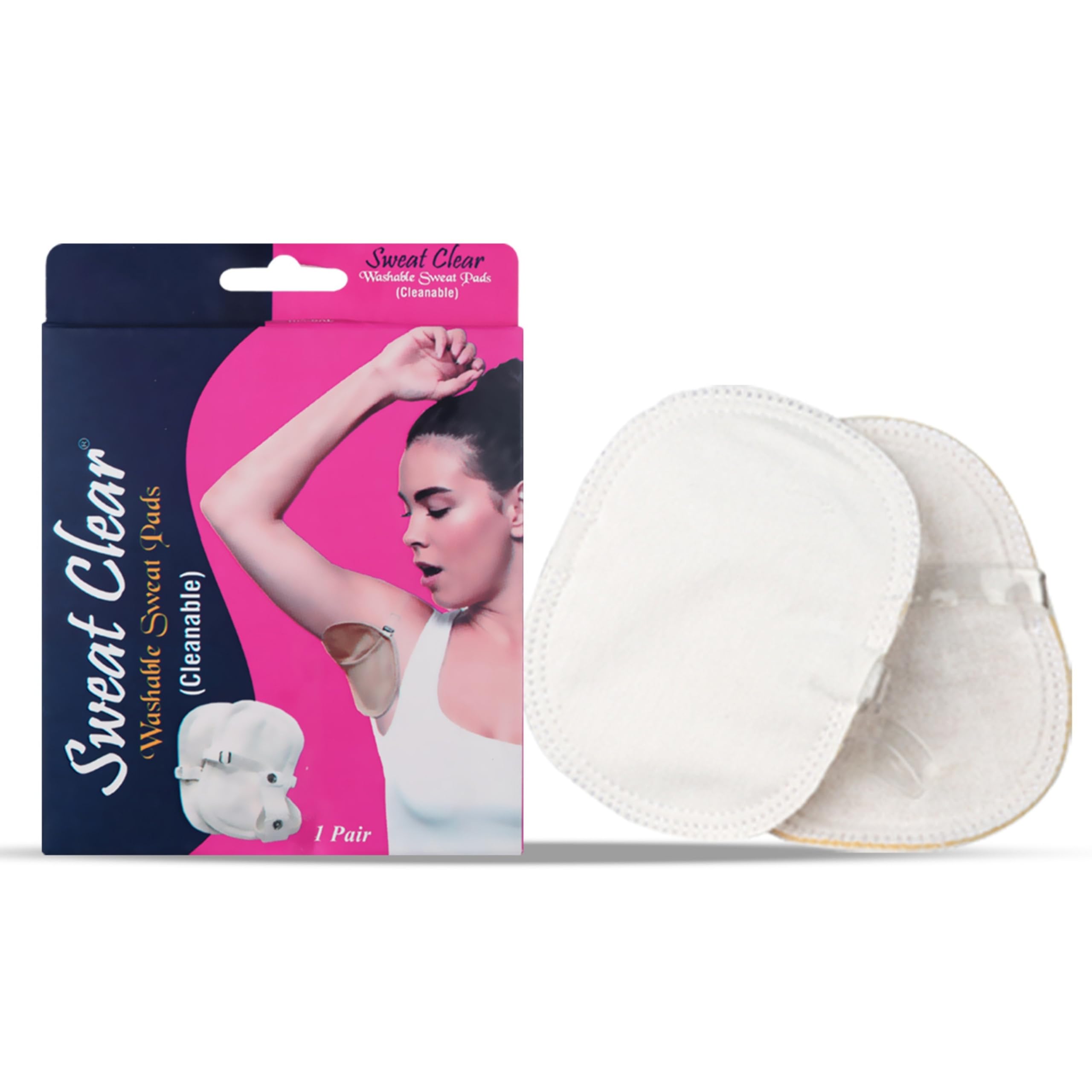 Washable Underarm Sweat Pads for Men & Women (Pack of 1, 2 Pads) | Reusable Sweat Guards | Anti-Stain, Breathable | Prevents Sweat Marks & Odour | Quick sweat absoption-image-34