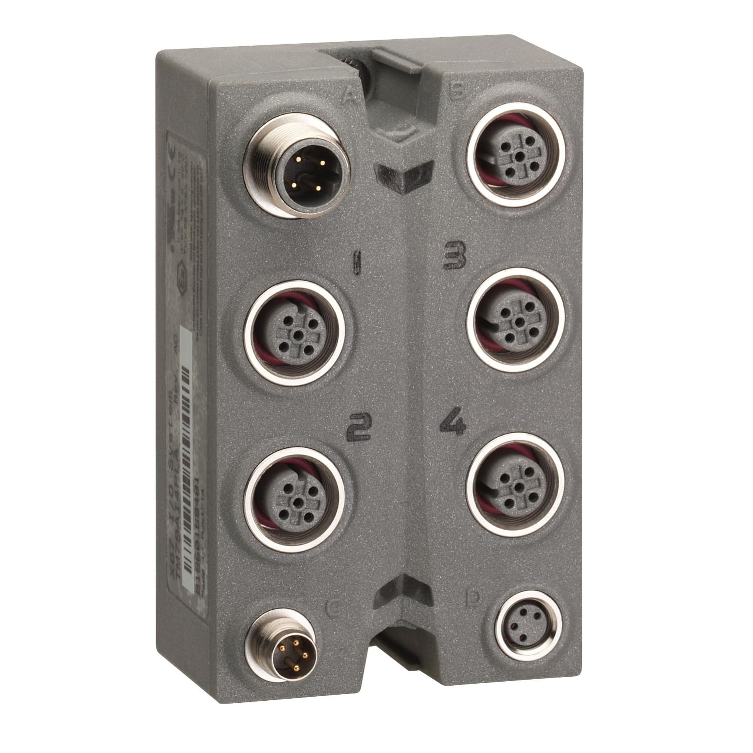 Module 4AI 12bits 0-20mA IP67 M12 bloc d'extension robuste