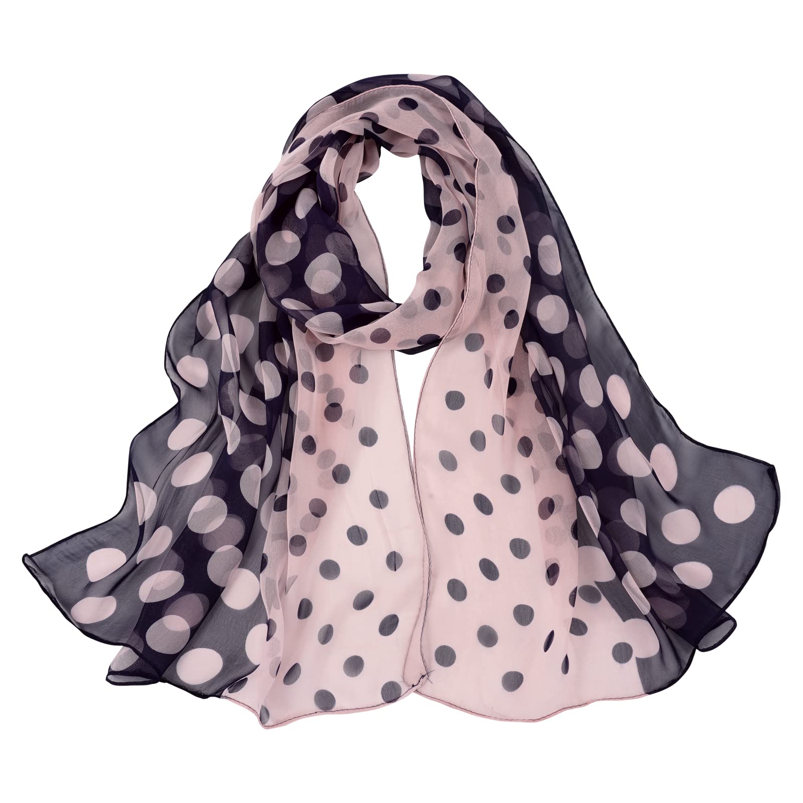 E-Clover Herebuy - Unique Women's Floral Scarves: Chiffon Flowers & Birds Printed Scarf