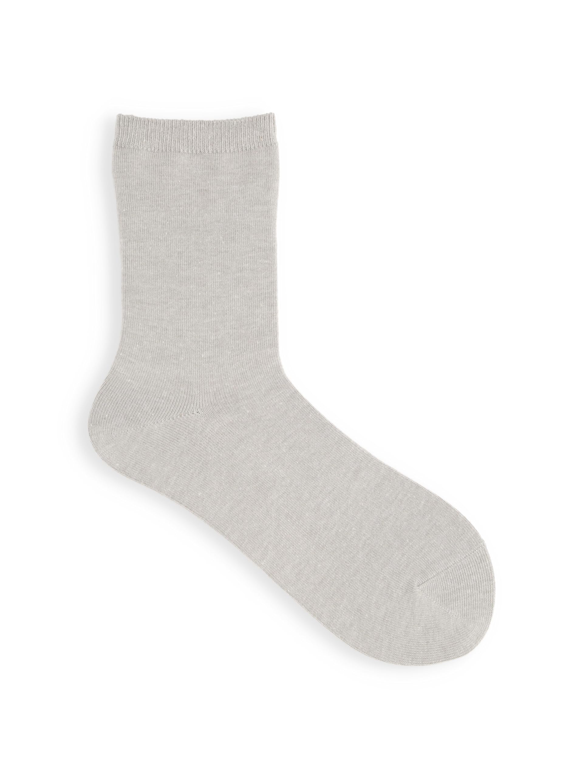 Tabio Classic Cotton Blend Plain Crew Socks Women Made in Japan
