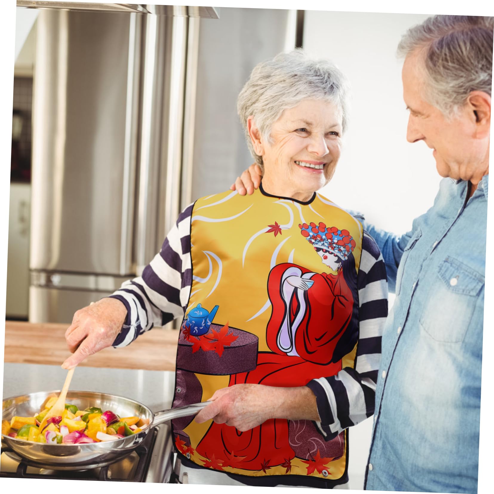 MAGICLULU 3 Uds Babero Para Adultos Babero Para Paciente Protector De Ropa De Alimentación Delantal Para Comer Impermeable Para Personas Mayores Para Comida Para