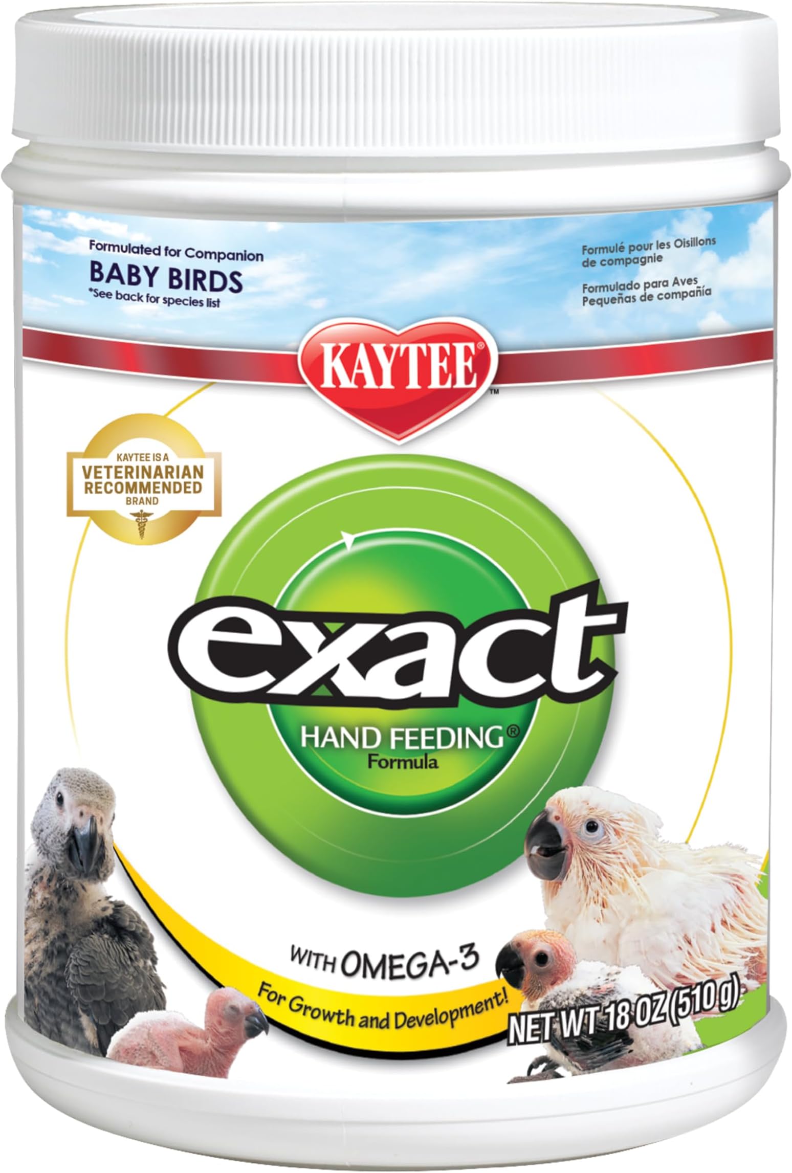 Exact Handfeeding - Baby Bird 18 oz, Instant Formula