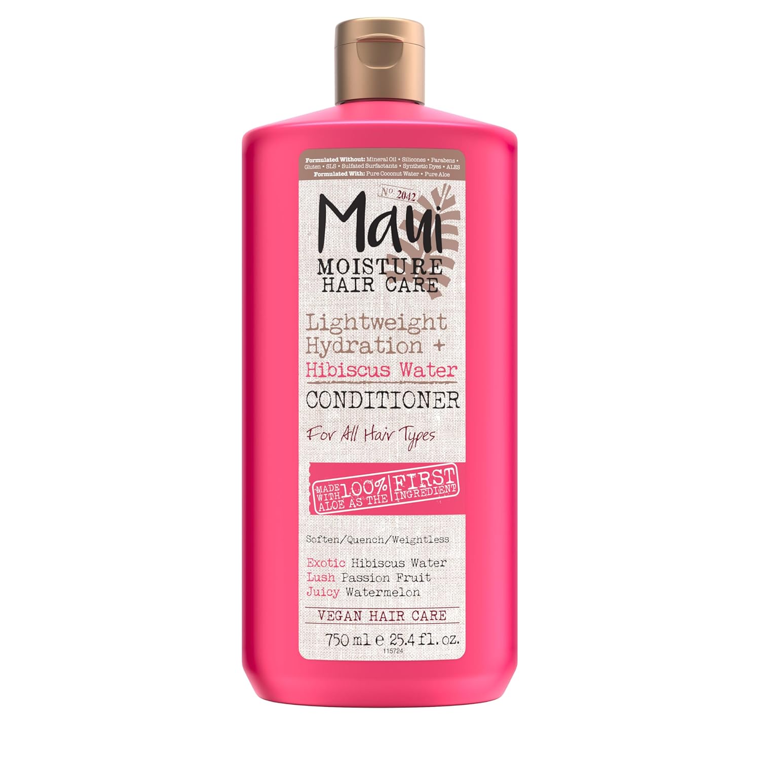 Maui Moisture Lightweight Hydration + Hibiscus Water Conditioner, Nourishing Conditioner Softens & Quenches Wavy & Curly Hair with Aloe Vera, Vegan & Silicone-Free, 25.4 fl. oz Maui Moisture Lightweight Hydration + Hibiscus Water Conditioner, Nourishing Conditioner Softens & Quenches Wavy & Curly Hair with Aloe Vera, Vegan & Silicone-Free, 25.4 fl. oz