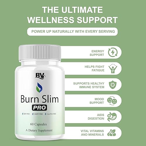 Miniatura 5 de BLUE VIBE Burn Slim Pro Capsules, BurnSlim Advanced - Suplemento de apoyo para la salud y el bienestar, fórmula de apoyo para la salud diaria