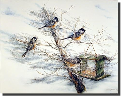 Póster con diseño de pájaros de gallinero 160 x 200in