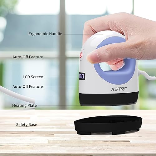 Miniatura 4 de Mini máquina de prensa de calor, pequeña prensa de calor para camisetas, sombreros, proyectos de transferencia de calefacción, ajuste de temperatura