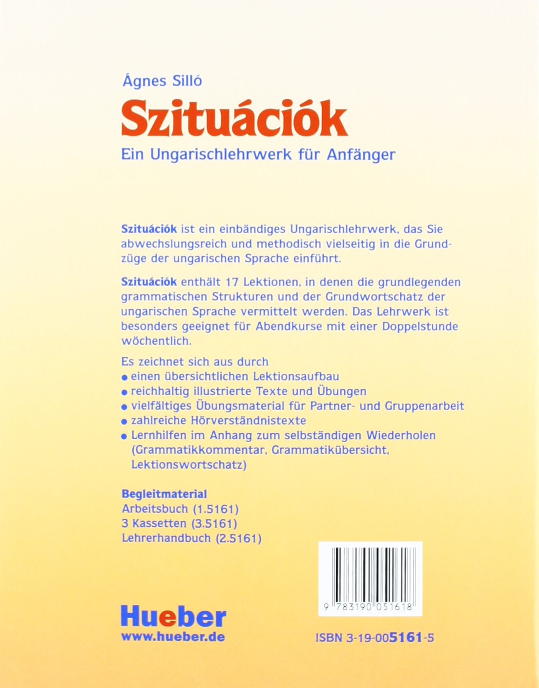 Szituaciok, Lehrbuch: Ein Ungarischlehrwerk für Anfänger