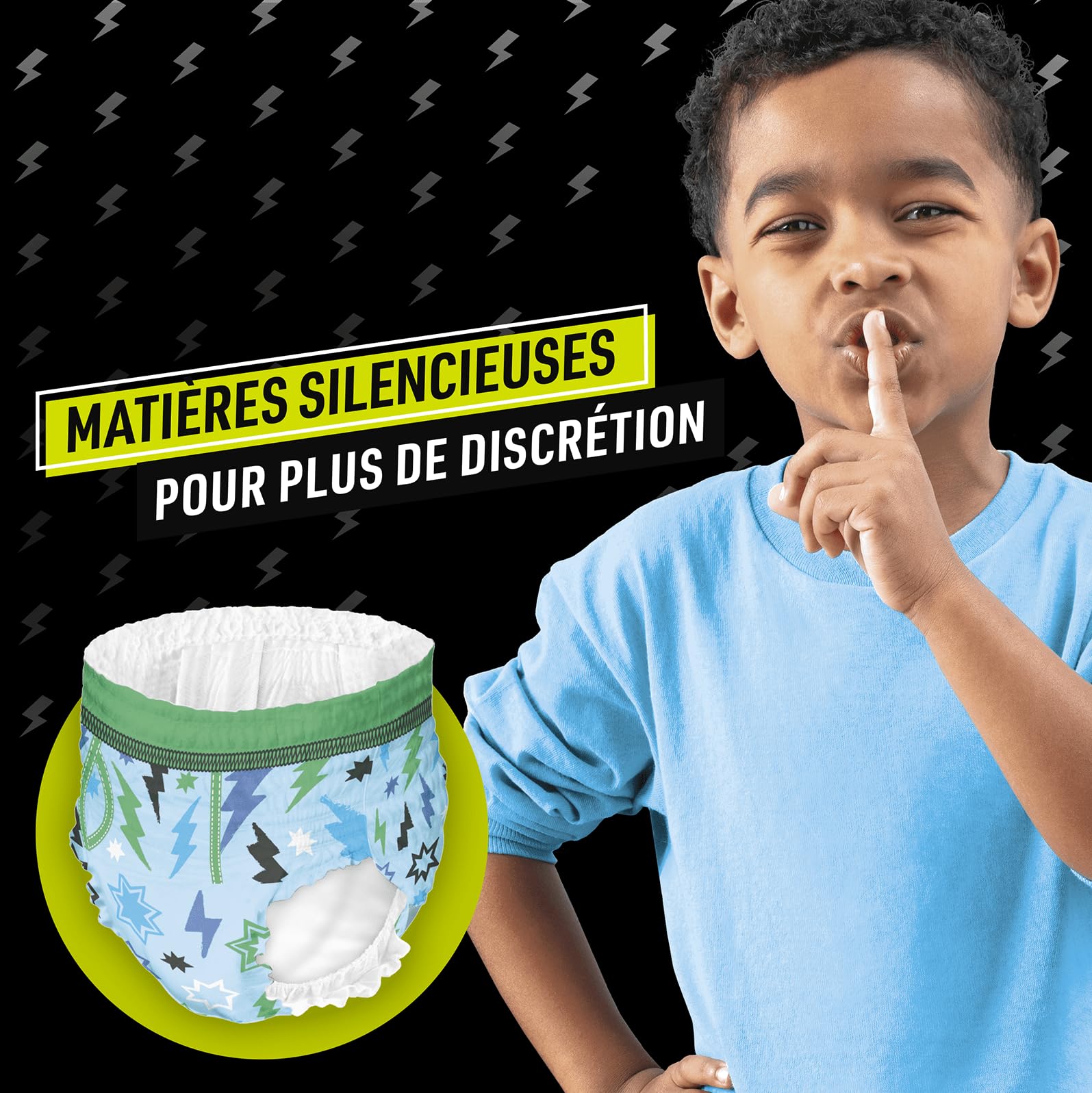 Pampers Ninjamas Pyjama Pants, Garçon, 60 Sous-Vêtements de nuit Absorbants, 4-7 Ans, 17-30kg, Protection Maximale Contre Les Fuites Toute La Nuit En Toute Discrétion, Pack 1 Mois