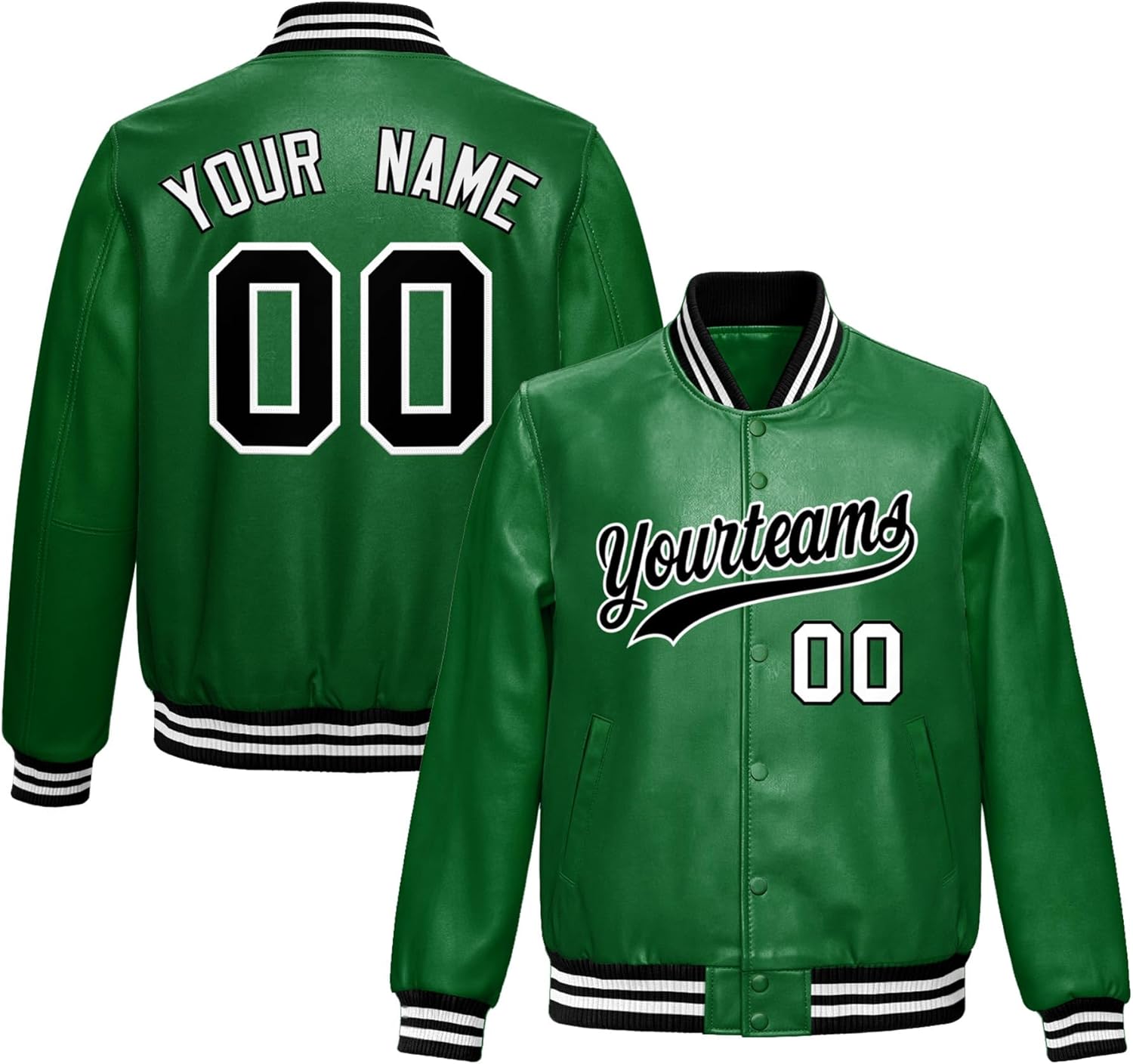KXK Custom Varsity Baseball Jacket Leather for Men Women Youth,Personalized Stitched Text Logo Bomber Letterman Coat