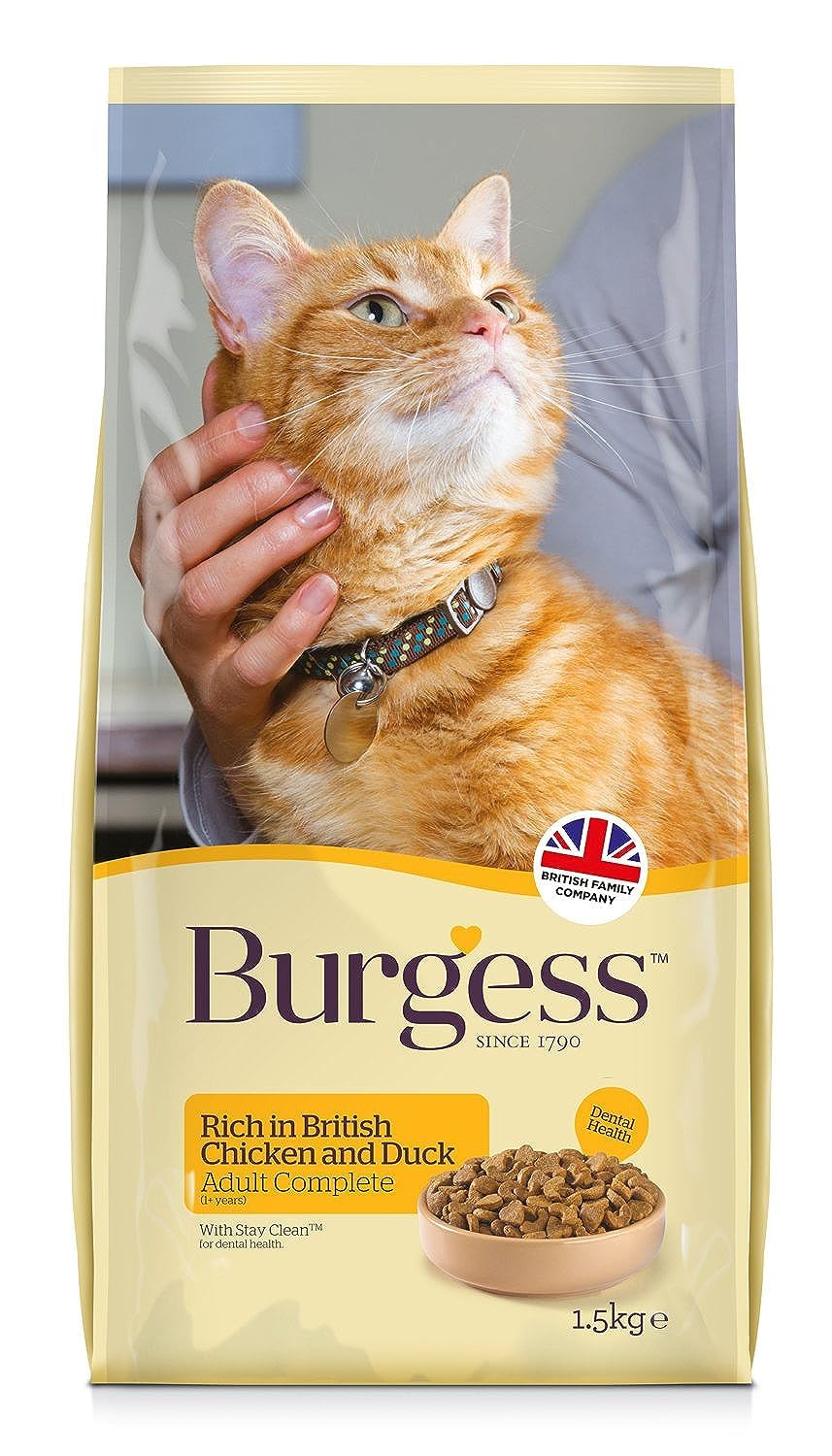 Burgess Supacat Adult Rich in Chicken with Duck 4 x 1.5kg 6000g