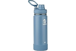 Takeya Actives 17oz Vacuum Insulated Stainless Steel Water Bottle With Spout Lid