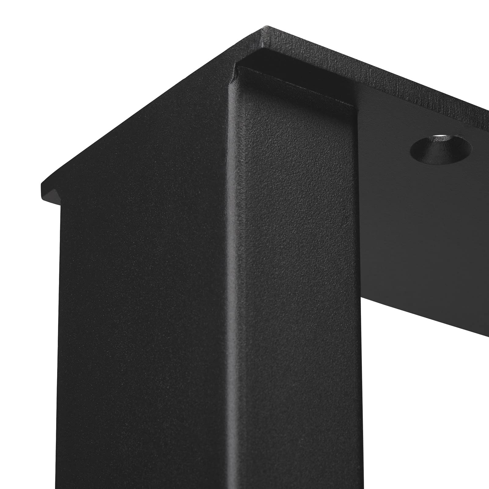 1 paio Basi di Tavolo TAB Acciaionero opaco Profile 80 x 40 mm Altezza 720 mm Profondità 600 mm Pattini di Tavolo Design Industriale Basamento di Pattini di SO-TECH®
