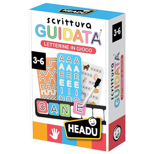 HEADU - Scrittura Guidata Letterine in Gioco - Prescrittura, Alfabeto