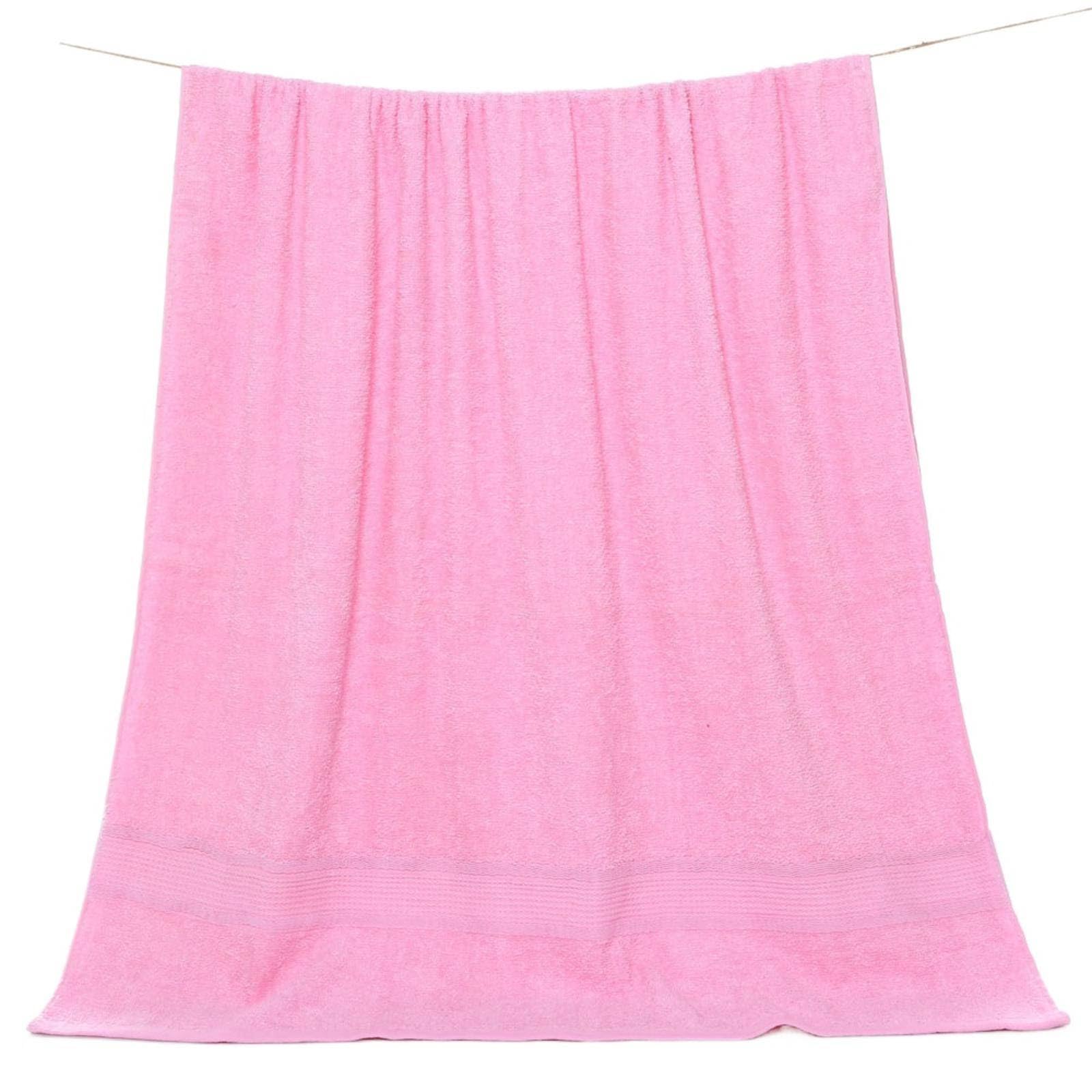 Oversized Bath Towel 90 175cm Thick 600g Soft Absorbent Breathable Beach Towel Bathroom Towel Pink