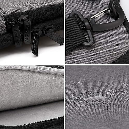Miniatura 4 de iCozzier 13-13.3 Pulgadas Asa Portátil Maletín Bolsa De Hombro Accesorios Electrónicos Organizador Messenger Estuche De Transporte Con Hombro Y