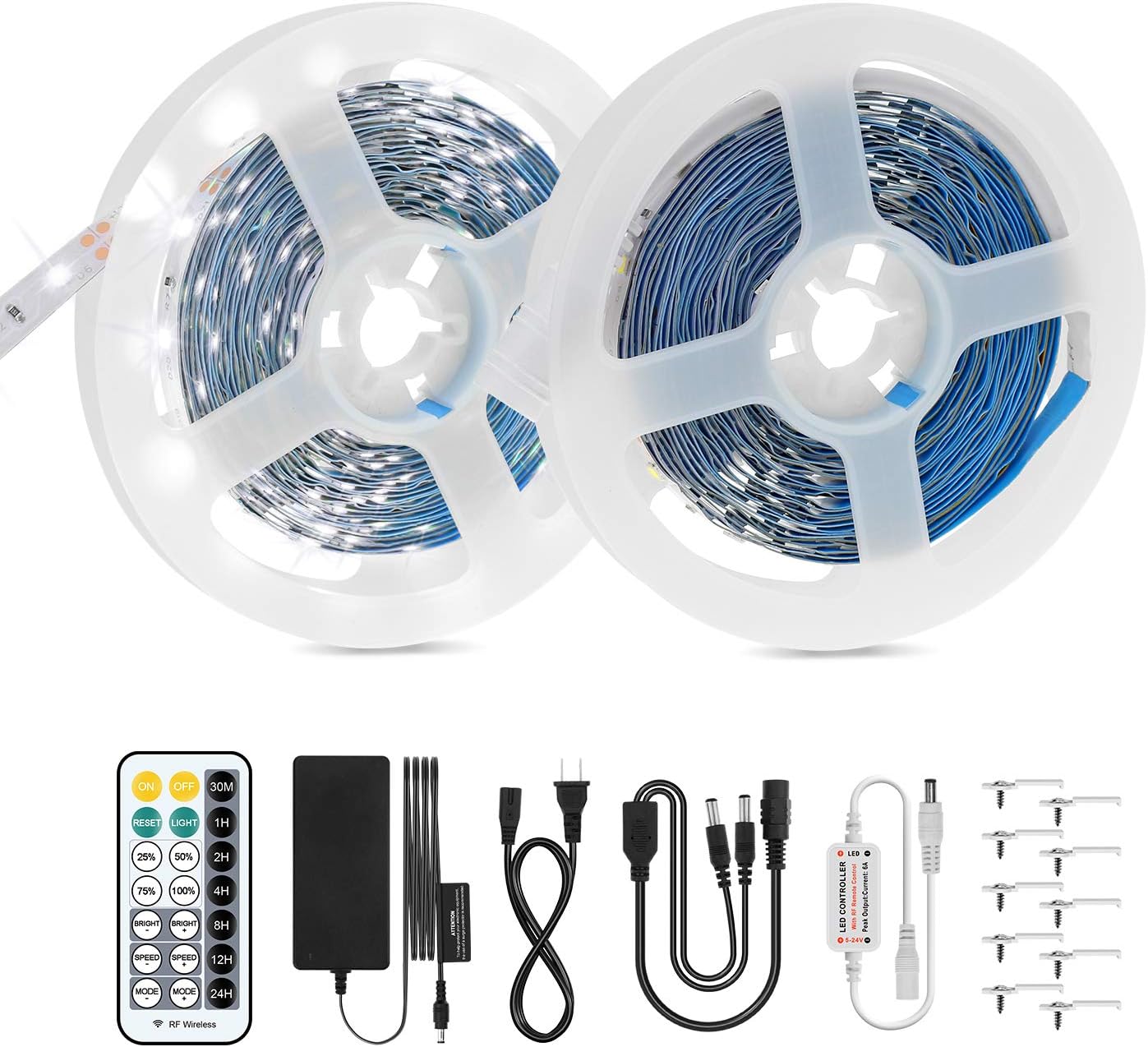 JIRVY Dimmable Led Light Strip, 33ft 300 Units 2835 LEDs