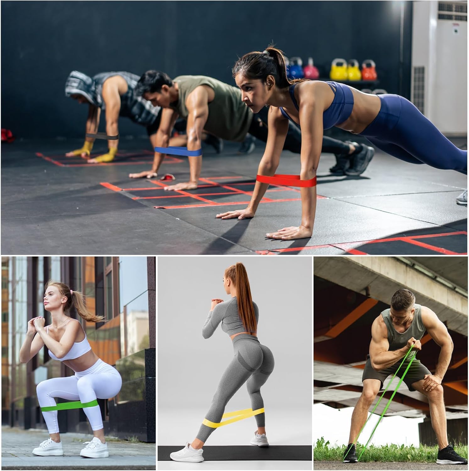 Flintronic Resistance Bands Set of 5, Resistance Bands with 5 Different Resistance Levels - Image 6