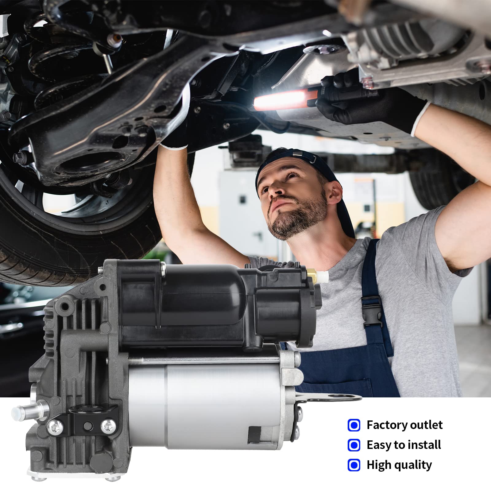 Air Suspension Compressor - Mercedes C-Class, CL, S-Class -5