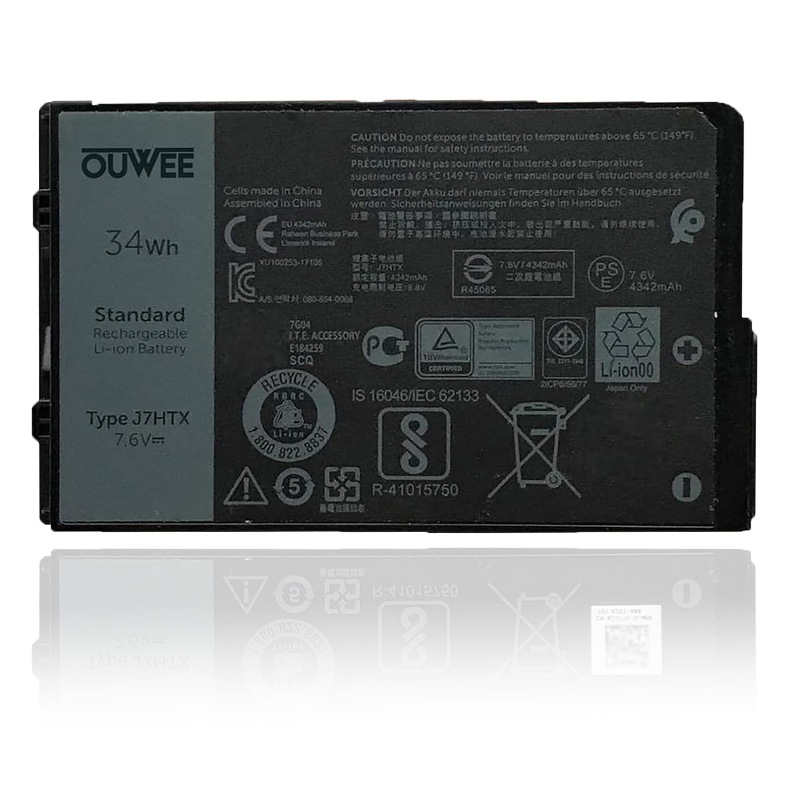 Amazon.com: OUWEE J7HTX Laptop Battery Compatible with Dell