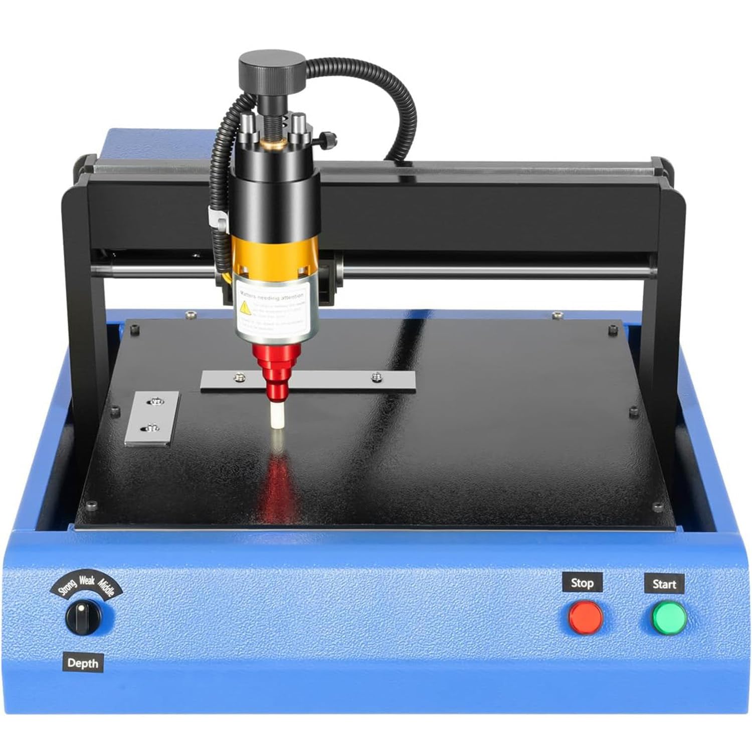 Yanddea 200*150Mm Electric Metal Marking Machine, 400W Dot Peen Metal Engraving Machine Numbers Letter Tag Nameplate Engraver Device With Usb Flash Disk For Metal&Steel Signs Marking 200 * 150Mm