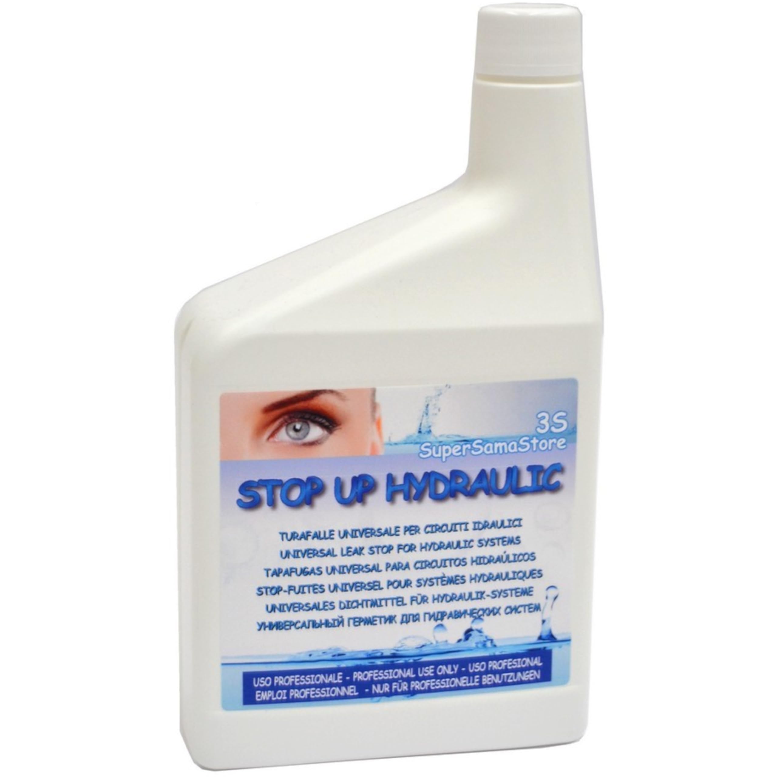 3S SuperSamaStore Turafalle Idraulico Universale Stop Up Hydraulic, 1 Litro | Additivo Sigillante per Circuiti di Mezzi Movimento Terra, Macchine Agricole e Pompe Idrauliche – Dosaggio 60ml/l