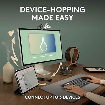 Yilovarm Wireless, Bluetooth or 2.4GHz Mouse, Mini USB Receiver, Quiet, Thin Computer Mouse - DWCS