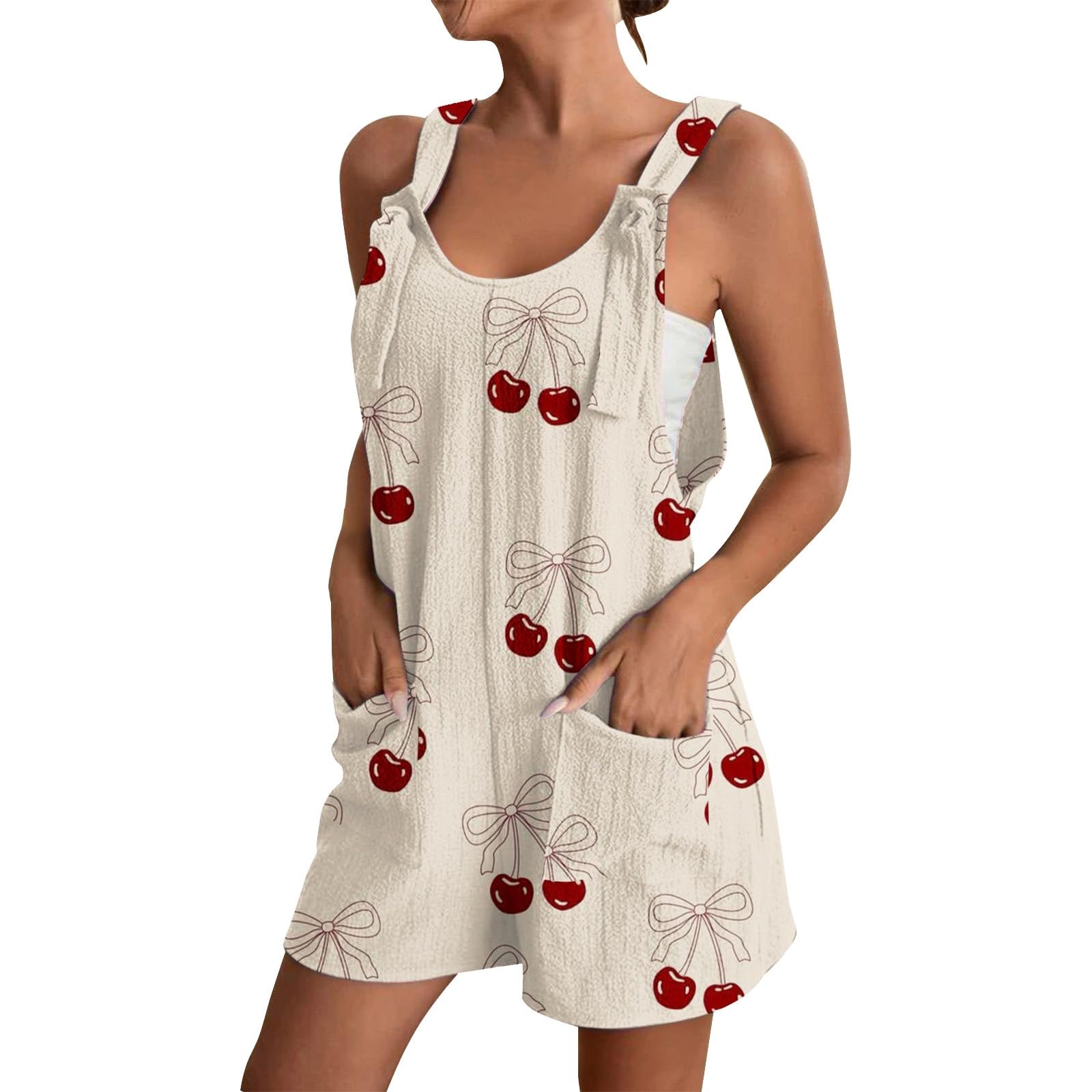 Salopette Femme Ete Fluide Noir Courte Combinaison Short Sans Manches Pantalon Court Avec Poches Jumpsuit Grande Taille Style Bohème Loisirs Salopette Femme Ete Fluide Noir Courte Combinaison Short Sans Manches Pantalon Court Avec Poches Jumpsuit Grande Taille Style Bohème Loisirs