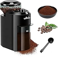 Wancle Electric Burr Coffee Grinder, 28 Precise Settings for 2-12 Cups, Compact Black Plastic Bean Grinder CBG-8000