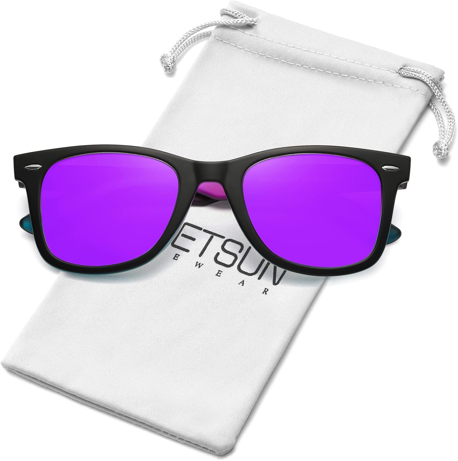 MEETSUN Polarized Sunglasses for Men, Classic Retro Square UV400 | Clear Vision and Glare Reduction for Driving, Travel, Sightseeing, Beach Vacations and Comfortable Everyday Outdoor Wear